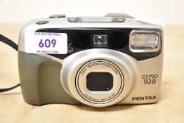 A Pentax Espio 928 camera with SMCPentax Zoom 28-90mm lens