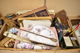 A miscellaneous selection of items including a Leonardo Collection 'Lily' tennis set, three sets