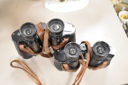 Two pair of French made binoculars. Colmont and Deraisme