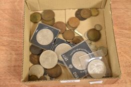 A collection of 19th and 20th century coins mainly British including commemorative crowns and a