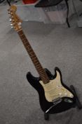 A Fender Squier Stratocaster, serial number CY9802771 (China)