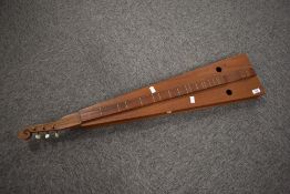A traditional 3 string mountain dulcimer