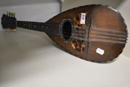 A traditional Neapolitan bowl back mandolin