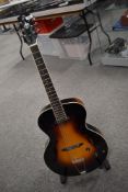 A Loar LH309-VS hand carved archtop acoustic electric jazz guitar, serial number A11081349 (strung