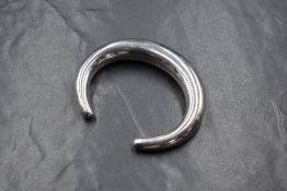 A Georg Jensen silver 'Aura' cuff bracelet, of organic torc design, marked 925S Denmark Georg Jensen