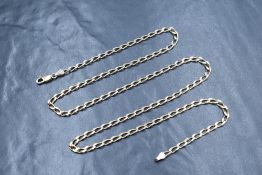 A 9ct gold curb link chain, marked 375, 62cm, 13.5g