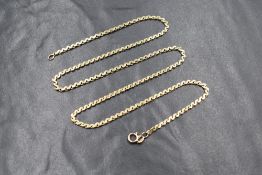 A 9ct gold 'S' link chain, marked 375, 45cm, 5.9g