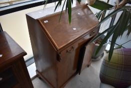 An Edwardian mahogany bureau , width approx. 77cm, depth 47cm, height 100cm