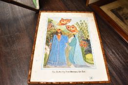 A quantity of 20th-century framed pictures and prints, to include 'Cartmel Church', 'The Butterfly