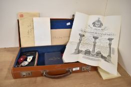 Of local interest, a selection of mid 20th-century Freemasonry related wares, to include two Steward