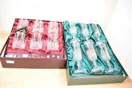 Six late 20th-century Italian Royal Crystal Rock 'Blenheim' tumblers; sold with six Windsor cut lead