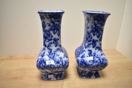 Two late 19th to early 20th-century Losol Ware Keeling and Company 'Cavendish' mantle vases,