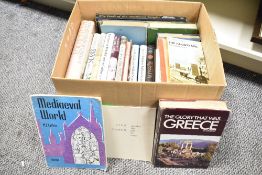 A selection of 20th-century books, with titles pertaining to Medieval History, Mary Queen of