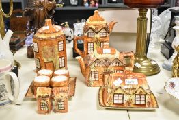 A quantity of matching 20th-century Price Kensington Cottage Ware ceramics, to include a teapot,