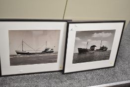 Two late 20th-century maritime framed prints, to include 'Sociality' and 'anteriority', both