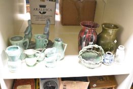 A quantity of early to mid 20th-century SylvaC-style pottery, to include a pair of 'The Shy