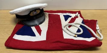 British Red Ensign flag, known as the 'Red Duster' and primarily used by Merchant Navy ships, as