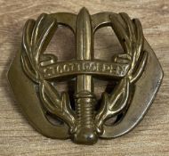 Dutch STOOTTROEPEN or Shock Troops cap badge for Regiment Stoottroepen Prins Bernhard, founded on 21