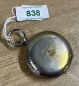 WWI British Military TERRASSE MK VI nickel plated pocket compass, Terrasse. W. Co. numbered 92441