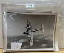 Post-WW2 Air Ministry and De Havilland black and white photographs, mostly 16cm x 21cm and