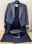 RAF Squadron Leader post-war uniforms comprising jacket, waistcoat with trousers by Moss Bross, no