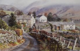 *Local Interest* After Judy Boyes (British 1943) Lithograph 'Town Head, Troutbeck' a traditional