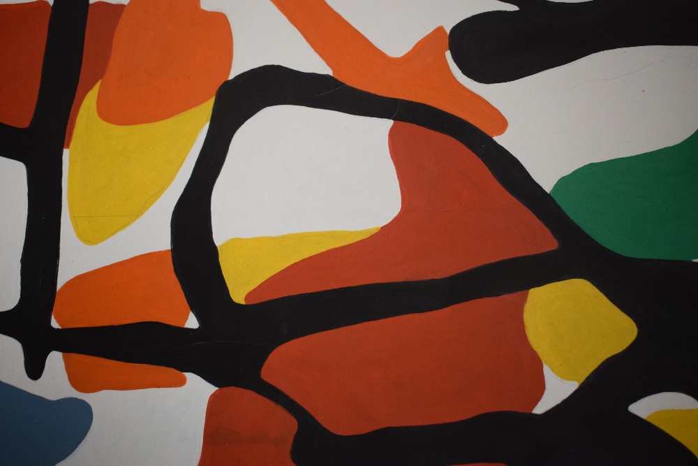 Jazamin Sincalir (Contemporary) A pair of oils on canvas, vibrant abstract line compositions, signed - Image 4 of 7