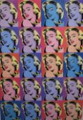In the manner of Andy Warhol (American 1928 - 1957) Lithograph 'Marilyn Monroe', the actress/model's