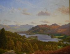 *Local Interest* Peter Mckay (British Contemporary) Oil on canvas 'Rydal Water from White Moss', a