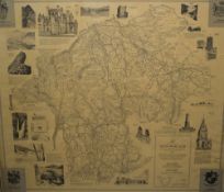 *Local Interest* After Alfred Wainwright (British 1907 - 1991) 'A Map of the County of