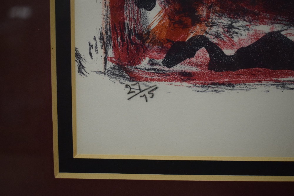 After Anne Redpath (Scottish 1895 - 1965) Lithograph, a still life study of a bowl of fruit with jug - Image 4 of 6