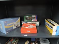 Corgi Limited Edition Die-cast Buses, OM45908 Van Hool T9 and Cold Cast Diorama, Maynes of Buckie,