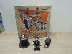 Mixed Toys, Merit Dan Dare Radio Station No 3110 with original box, Pop Pall Mickey Mouse,