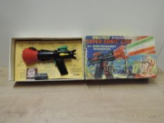Merit Toy, Space Pilot 3 Colour Super Sonic Gun with High Frequency Resonator, appears complete with