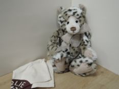 Charlie Bears, Geoffrey, CB131384, plush, jointed limbs, 45cm, missing tags, label present attached,