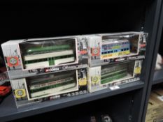 Corgi Die-cast Blackpool Trams, 43502 Wartime, 43505 Postwar, 43507 No 707 Empire Pools, 43509