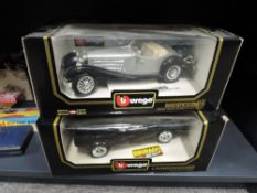 Burago 1:18 Scale Die-casts, 3020 Mercedes Benz 500K Roadster (1936) and 3037 Lamborghini
