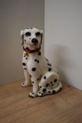 A large mid-century Dalmatian study, measuring 30cm tall, no markings or signatures to side.