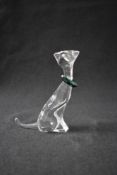 A Swarovski Crystal 'Symbols collection Cat study, model number 289478, designed by Adi Stocker,