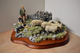 A limited edition Border Fine Arts figure group 'The Crossing' model number B0013, designed by Ray