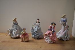 Two Royal Doulton bone china figurines 'Cissie' HN 1808 and 'Top O The Hill' HN 1849 sold