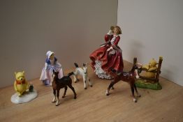 Two Royal Doulton bone china figurines 'Top O The Hill' HN 1834 and 'Dinky Do' HN 1678 sold together