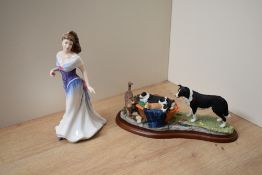 A Royal Doulton bone china figurine 'For You' HN 3754 having personalised 'Joanne Happy 21st'
