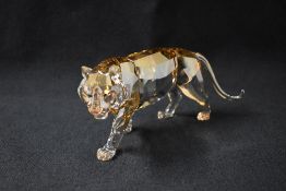 A Swarovski Crystal SCS Collectors edition 2010 'Endangered Wildlife' series Tiger study, model