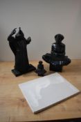 After Ivan Mestrovic (1883-1962), three cast resin figurines two depicting a nurturing mother and
