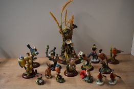 A large group of Border Fine Arts and similar bird studies including figurine society exclusive '