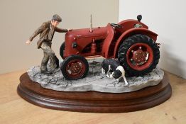 A Border Fine Arts, figurine society exclusive, agricultural study 'Kick Start' model number B0541