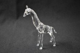 A Swarovski Crystal 'African Wildlife' collection Baby Giraffe study, model number 236717,