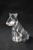 A Swarovski Crystal Symbols Dog study model number 289202, designed by Anton Hirzinger, measures