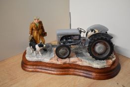 A Border Fine Arts agricultural figure group 'An Early Start' model number JH91 designed by Ray